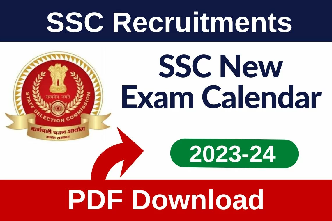 SSC Exam Calendar 2023-24 Download PDF
